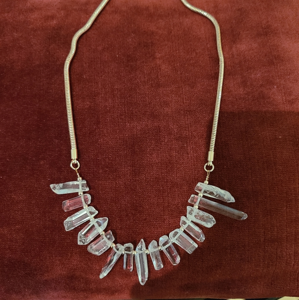 Kinsley Armelle Crystal Drop Necklace.